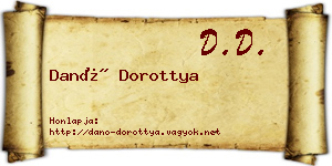 Danó Dorottya névjegykártya