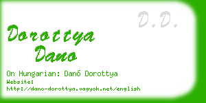 dorottya dano business card