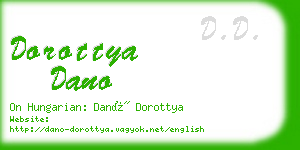 dorottya dano business card